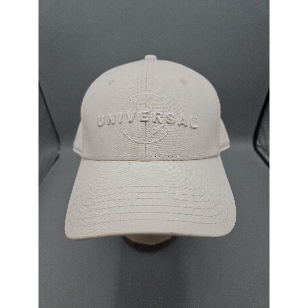 Universal Studios White Baseball Cap Adjustable Embroidered Strapback Hat OSFM